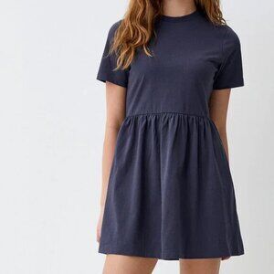 NWT Organic cotton babydoll dress Slate Blue
